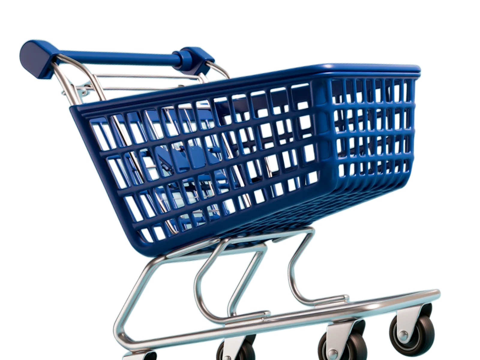 A shopping cart — Empros Retail runs ads for convenience stores