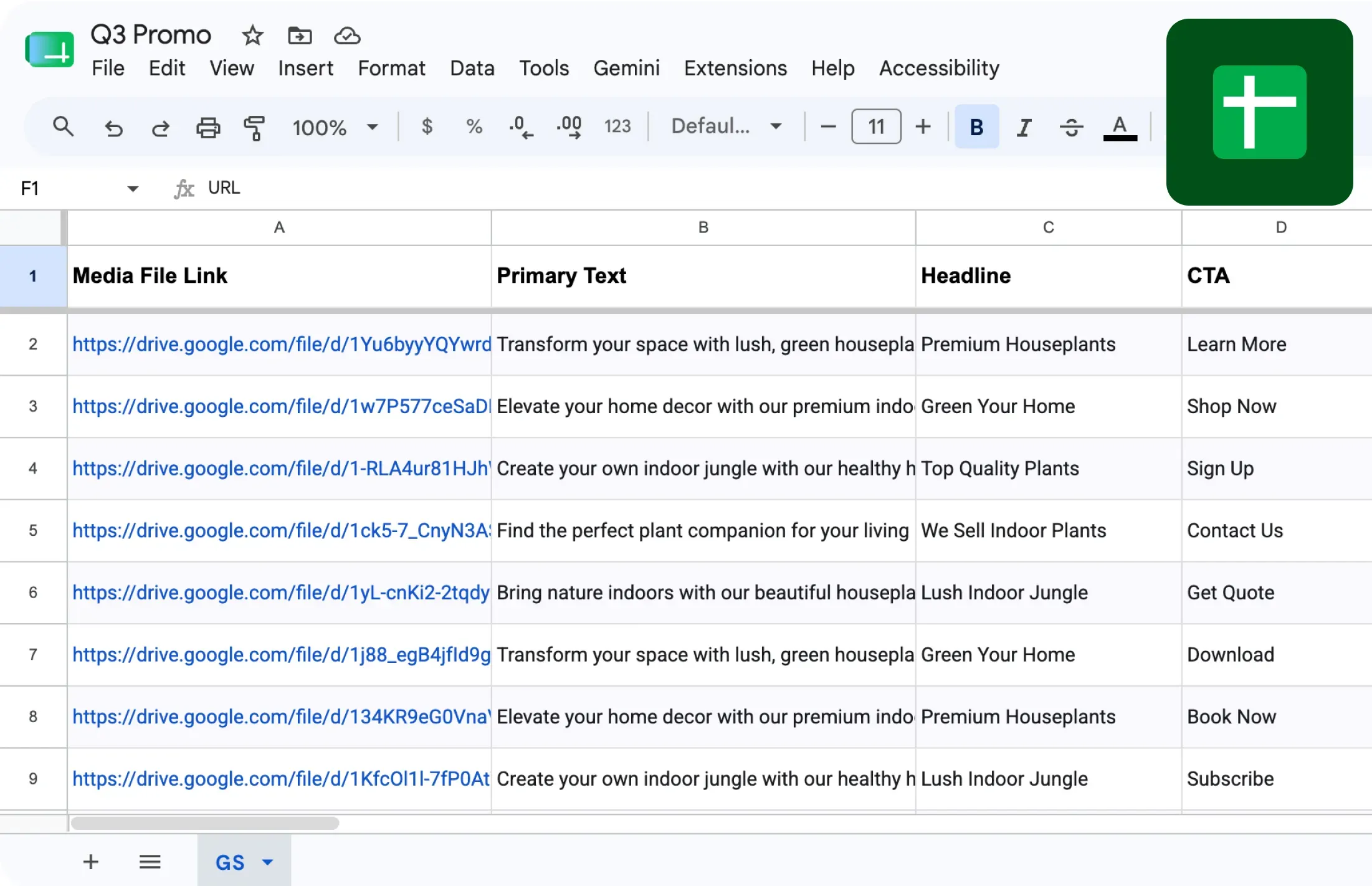 Connect your Google Sheet